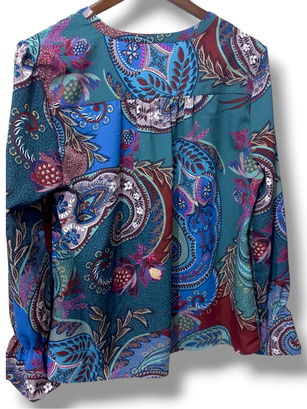 Bundle Set NWT Lucy Paris Pink Midi Skirt & Zac & Rachel Boho Paisley Blouse (L - Picture 11 of 17